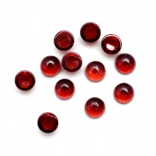 Red garnet 3mm round cab 0.26 ct